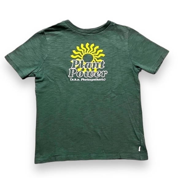 Gap Green Small Boys “plant power” short sleeve Tee shirt - Picture 1 of 4